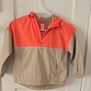 GAP Kids Bright Orange and Tan Hoodie
